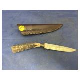 Handmade Custom Knife w/Leather Sheath