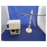 Jewelry Tree & Decorative Birdhouse