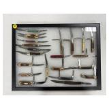 22 Peanut Knives w/ Display Case