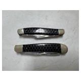 2 Black Snake Skin Elk Ridge Knife