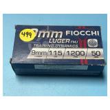 Fiocchi 9mm Luger FMJ - 50 Rounds