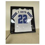 Framed Autographed Jersey E. Smith  33 x 37