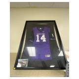 Framed Autographed Jersey Horned Frogs - AS IS