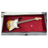 Framed Autograph Peavey Raptor Guitar & Pick 17x41