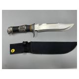 Stainless knife in nylon sheath