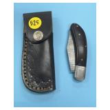 Handmade Damascus Steel Knife In Sheath