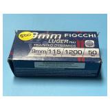 Fiocchi 9mm Luger FMJ - 50 Rounds