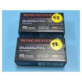 2pc -Winchester 22LR - 50 Rounds Per Box