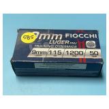 Fiocchi 9mm Luger FMJ - 50 Rounds