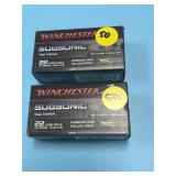 2pc -Winchester 22LR - 50 Rounds Per Box