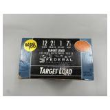 Federal 12 Gauge - 2 3/4 - 7 1/2 Shot - 25 Rounds