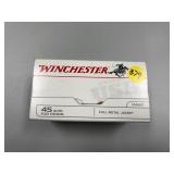 Winchester 45 Auto FMJ - 100 Rounds