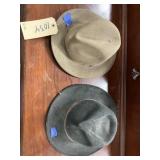 2 - Felt Hats Sz L & Sz M
