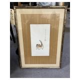 Framed Oriental Pic 16"L x 22"W