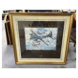 Commemorative B17 Framed Pic by Keith Ferris
