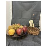 Decorative Fruit & Wire Basket