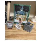 Santa Ornament - Train Station in box & More