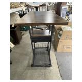 Rolling Side Table 12"L x 20"W x 28"W