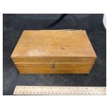 Wooden Trinket Box w/Vintage Photos