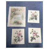 4  Pcs - Flower Pics/Décor