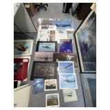 Stack of Airplane/Military Advertisements