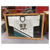 Framed Autographed Anaheim Ducks Jersey