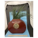 Decorative Vase w/Faux Grass