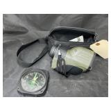 Bushnell Monocular in Case & Airplane Clock