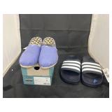 Pr Adidas Shower Shoes Sz 10 & Ladie