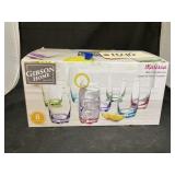 Gibson Home Glass Tumbler Set NIB