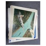 Pile of Assorted Airplane Prints