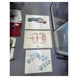 3 Pcs - Diagram Posters