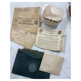 Stamp Collection & War Ration Book