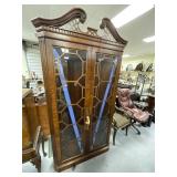 Corner Cabinet w/Glass Doors & Shelves