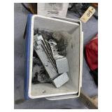 Metal Brackets in Igloo Playmate Lunch Box