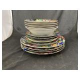 14 Pcs - Vitromaster Rain Forest Dinnerware