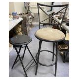 Metal Bar Stool & Folding Stool