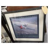 "Blackwings Aviation" Framed Wall Pic 29"x29"