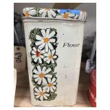 Vintage Metal Flour Tin w/ Gunpowder