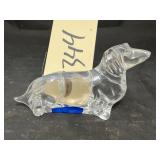 Glass Dog Figure
