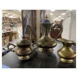 3 Pcs Metal - Creamer - Sugar - Teapot
