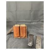 2 - Ammo Clips in Leather Holster