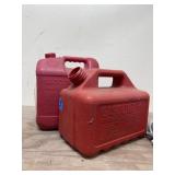 2 - Plastic Gas Cans 2 Gal - no lids