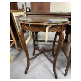 Side Table w/Glass Top 20"L x 20"W x 27"H