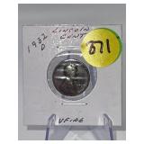 1932 D Lincoln Wheat Cent - Very Fine