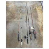 5 - Assorted Fishing Poles & Reels