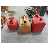 3 - Plastic Gas Jugs - no lids