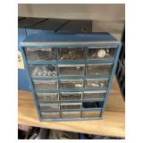 Nut & Bolt Bin w/Contents - missing 1 Drawer