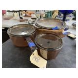 3 Pcs - Visions Glass Cookware