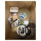 Box of Glass Bowls & Assorted Kitchenware
